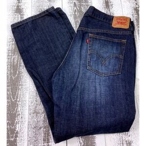 Levis 505 Nouveau Straight Jeans Womens Dark Wash Lower Rise Size 16 MS L/M